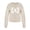 Beige, variant on Women Tops Winter Fall Comfy Crew Neck Long Sleeve Blouson Cold Shoulder Plain Floral Leisure Cotton Blouses(Black,XL)
