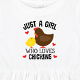 thumbnail image 4 of Inktastic Just a Girl Who Loves Chickens Girls Baby Dress, 4 of 5
