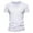 White, variant on hoksml Men's Quick Dry Top Solid Color V-neck Athletic T-Shirts Casual Breathable Elastic Short Sleeved Summer Lightweight Slim Fitting Tee Shirts