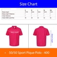 thumbnail image 5 of Tultex Sport Pique Polo Shirt for Men GR40 Essentia Short Sleeve Tee in Black, XL, 5 of 5