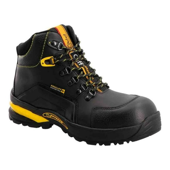Bota Industrial Trabajo Pro Cliff Protección Hombre Negro 27