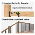 Galvanized Deck Railing Support Koldwater 40Pcs Deck Railing Brackets Connectors Rail Support Kit for ...