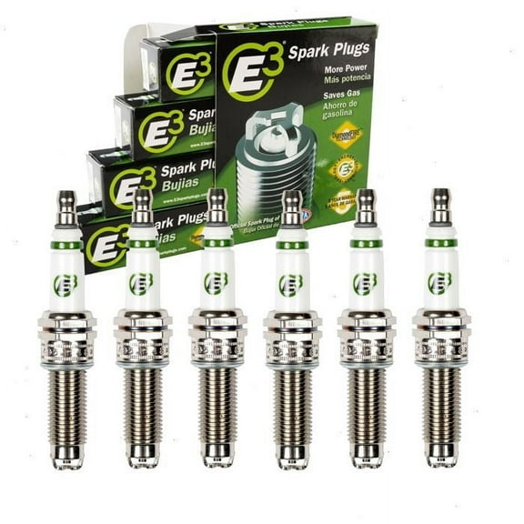 6 pc E3 Spark Plugs compatible with Hyundai Palisade 3.8L V6 2020-2022