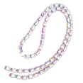 thumbnail image 3 of Colgante de cadena de diamante de vidrio rectangular DIY hecho a mano costura ropa zapatos accesorios (AB colorido), 3 of 5