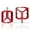 red, variant on Aluminum Alloy Flat Bicycle Pedals for Mountain Bikes