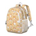 thumbnail image 2 of Corgi Dog and Footprints Backpack for School,Cute School Bag,Schoolbag with Adjustable Shoulder Straps & Padded Back,15"x11.42"x5.5", 2 of 6