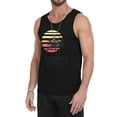 thumbnail image 2 of GIRUNS Mens Tank Tops Summer Beach Sleeveless Vacation Shirts Muscle Gym Vest Graphic Tank Top Black Sun 2 Palm 2XL, 2 of 7