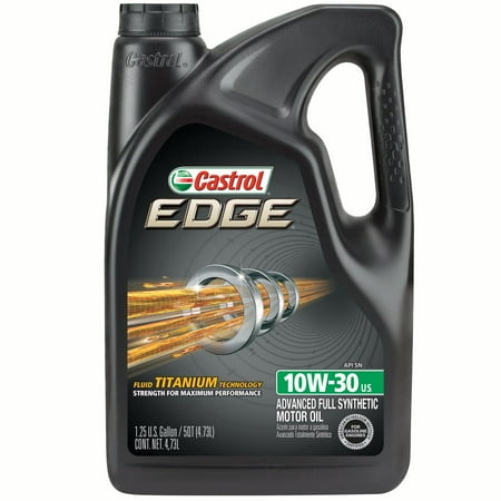 Castrol EDGE 10W-30 Full Synthetic Motor Oil, 5 QT