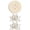 B, variant on Avdolw Circular Wooden Plant Support Frame - Stylish Tabletop Decoration for Home and Office Indoor Garden Display (A)
