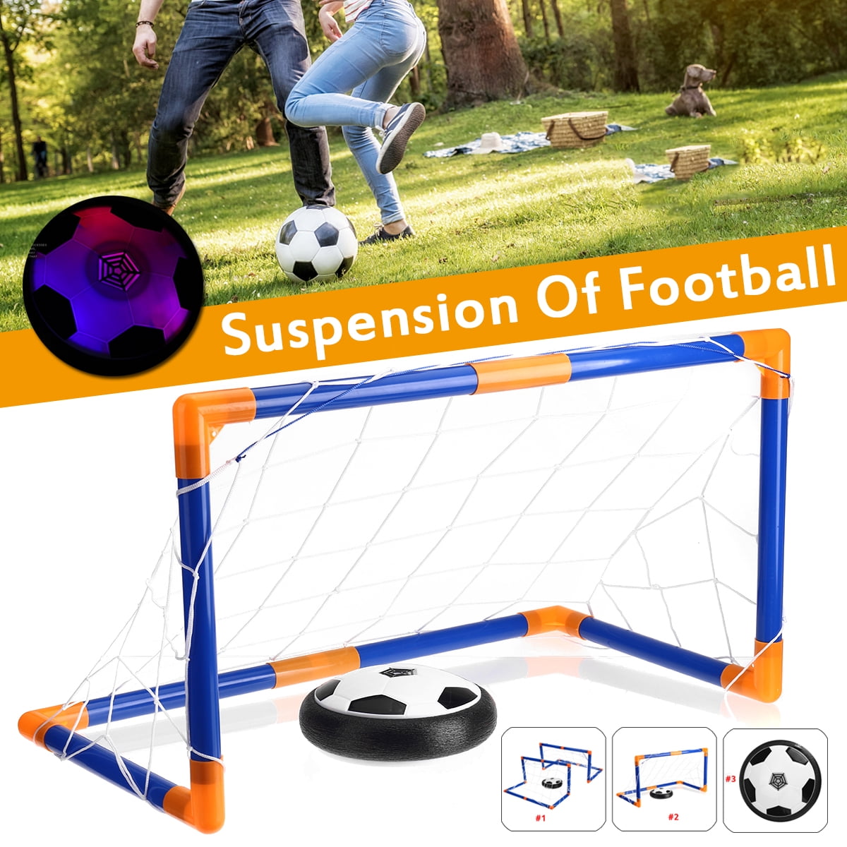 floating soccer ball