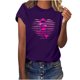 thumbnail image 1 of HongQid Cancer Shirt for Women Breast Cancer T-Shirt Shirts Pink Shirt Ribbon Short Sleeve Tee Tops, 1 of 7