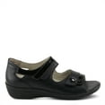 thumbnail image 2 of Flexus Women's JORDIMARIE Open Toe Double Strap Wedge Sandals Black Multi EU 38 / US 7.5 - 8, 2 of 5