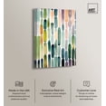 thumbnail image 2 of Greenery Raindrops Green Abstract Canvas Wall Art by Art Remedy, Gallery Wrapped, 24"x36", 2 of 7