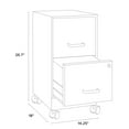 thumbnail image 4 of Space Solutions 18" Deep 2 Drawer Mobile Letter Width Vertical File Cabinet, Black, 4 of 9