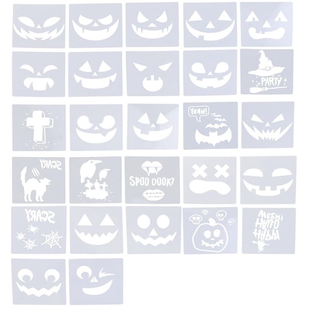 27 plantillas de pintura de Halloween para decoraciones de Halloween.