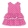 thumbnail image 2 of iefiel Robe Tutu Sans Manches à Franges à Pois pour Bébés et Tout-Petites Filles, Robe de Fête d'Anniversaire, Robes pour Smash The Cake, Rouge Rose 3T, 2 of 5