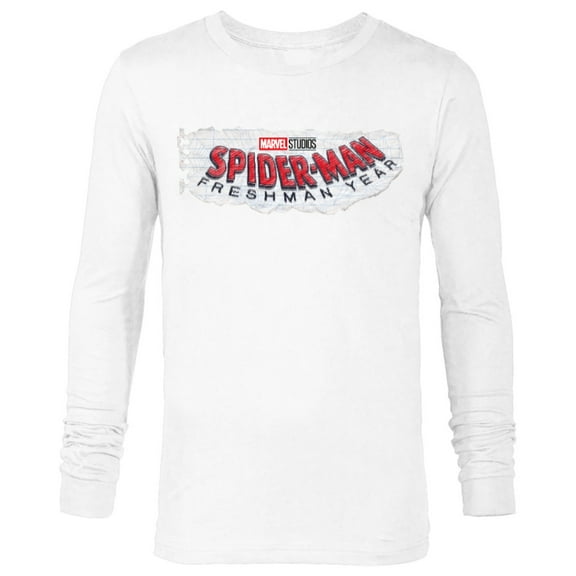 Marvel Spider-Man: Freshman Year Logo - Long Sleeve T-Shirt for Men – Customized-White