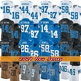 Men's 2024 Jared Goff Amon Ra St Brow n Football Jersey Brian Branch