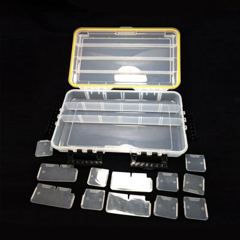 CEORPER Tackles Organizers Sun Protections Lures Storage Box with Adjustable Dividers