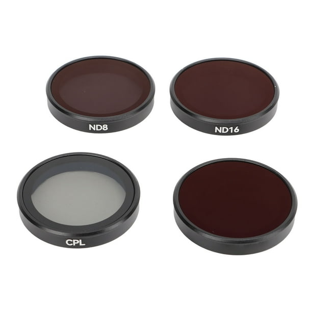 Accesorios protectores de lentes de cámara de acción, filtro de lente de cámara de acción Kit de filtro de lente CPLND para DJI Osmo Action Juego de filtros de lente magnéticos Diseño a prueba de futuro Jadeshay A