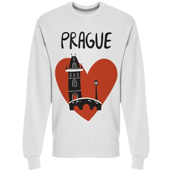 Silhouette  Of Charles Bridge Sweatshirt Men's -Image by Shutterstock