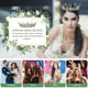 thumbnail image 5 of EeaseMX Tiara vintage barroca de cristal para boda, novia, con diamantes de imitación, coronas, desfile, quinceañera, graduación, joyería para el cabello, 5 of 8