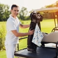 thumbnail image 6 of Honeii Butterfly Print Golf Towel, Golf Towels for Golf Bag with Carabiner Clip, Tri-fold Waffle Pattern Golf Towel, 6 of 6
