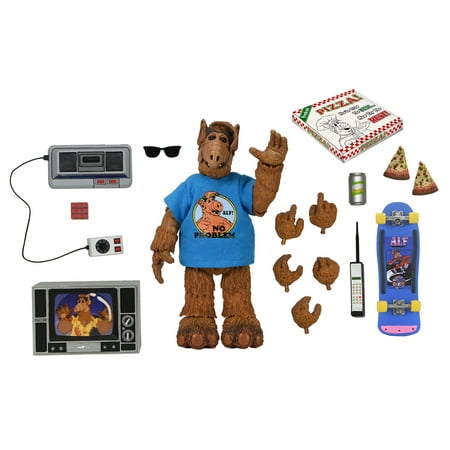 NECA ALF: Totally 80s Alf Ultimate Action Figure with Interchangeable Heads and Hands (7 )