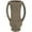 Dark Brown Handmade Textured Amphora Solid Round 10" x 7" x 15", variant on DecMode 15" Handmade Textured Dark Brown Ceramic Vase with Four Handles