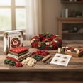 thumbnail image 6 of 3D Christmas Fabric Poke Art Kit, Christmas Wreath DIY Kit for Adults, Quilted Fabric Art Kit with Easy Step-by-Step Guide, 6 of 7