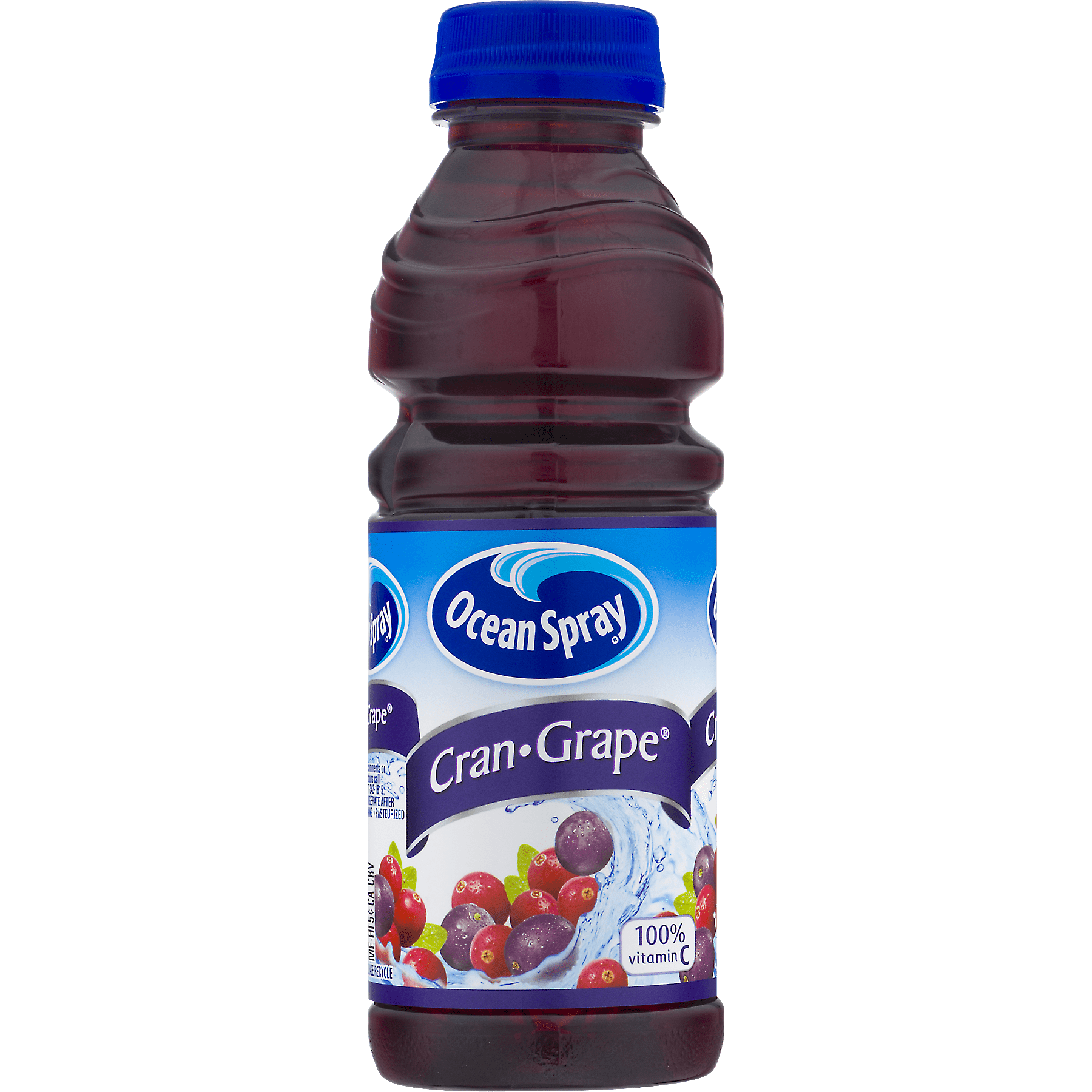 Ocean Spray Cranberry Grape Juice Drink Cocktail, 15.2 fl oz Bottle, Shelf-Stable