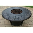 thumbnail image 4 of Oakland Living Caledonia Aluminum 5 Piece Fire Pit Chat Set with Spring Chairs and Optional Lazy Susan and Fire Beads, 4 of 10