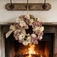 thumbnail image 6 of Vintage Fall Flower Wreath 19.69Inch Artificial Peony Hydrangea Wreath For Autumn Front Door And Home Decor, 6 of 6