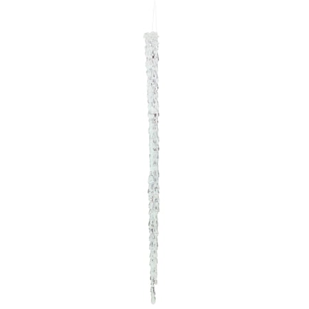 Vickerman 24 Clear Acrylic Icicle Christmas Ornament. 2 per box.