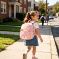 thumbnail image 6 of Bear Backpack, Portable Sturdy Corduroy Cute 3D Bear Backpack, for Playdate at the Park, Weekend Trip, or Travel (Pink), 6 of 6