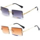thumbnail image 1 of Gafas de sol rectangulares sin montura para mujer/hombre, gafas con montura de Metal ultraligeras, gafas cuadradas UV400 a la moda, Unisex Zhivalor  Lentes de Sol Unisex, 1 of 4