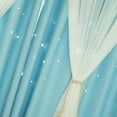 thumbnail image 1 of Home Living Room Bedroom Window Gauze Curtain Sunlight Blocking Drape Dual Layers Window Curtain, 1 of 6