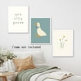 thumbnail image 4 of Funny Silly Goose Wall Art Geese Family Hand-Painted Beige Goslings Poster Cute Duck Animal Painting Wall Decor Farmhouse Cottage Core Canvas Print For Girl Bedroom Nursery (Framed canvas), 4 of 6