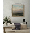 thumbnail image 5 of Drsoum Vintage Seascape Wall Art 16x16in Natural Framed Classic Retro Beach Landscape Wall Prints Farmhouse Kitchen Bathroom Office Decor, 5 of 6