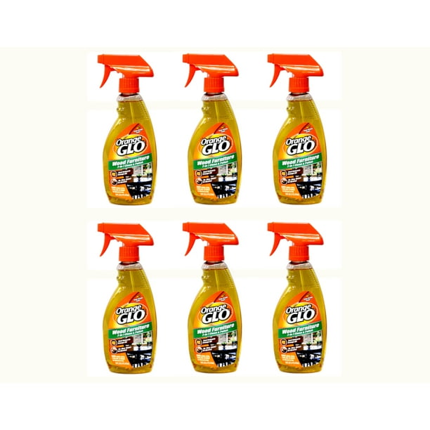 Orange Glo Wood Furniture 2in1 Clean & Polish 16 Ounce Pack of 6