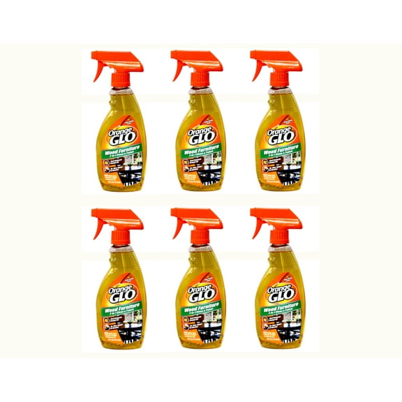 Orange Glo 2-in-1 Polish Wood Furniture Spray - 16 oz - 6 Pack