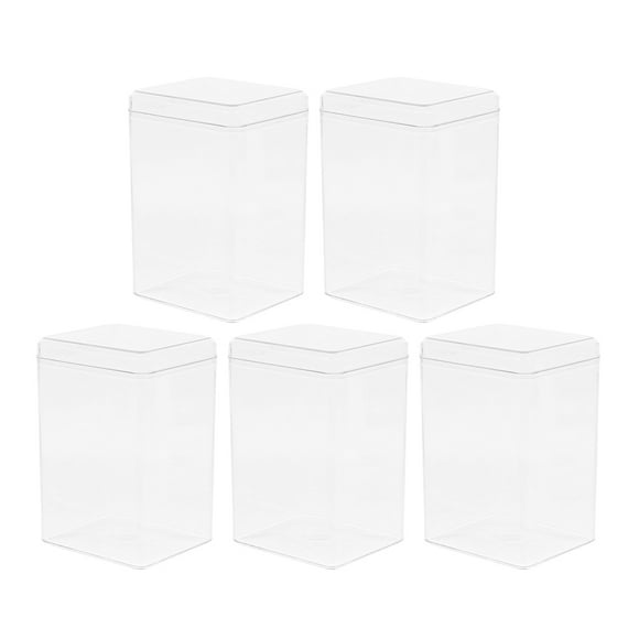 5 Pcs Vitrine Transparente pour Mini Figurines d'Action Boîte de Vitrine Présentoir pour Poupée