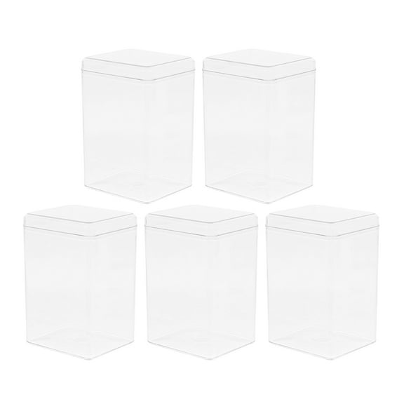 landege 5Pcs Clear Display Case for Mini Action Figures Display Case Box Showing Case for Doll