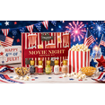 thumbnail image 3 of Thoughtfully Gourmet Movie Night Popcorn Kit, Yellow & Mixed Kernels, 10 Paper Bags, 5 Seasonings & Toppings for Father's Day Gifts, 3 of 7