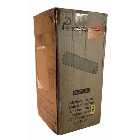 PERLECARE 3 Inch Firm Mattress Topper Memory Foam Cooling Gel Twin Size - NEW