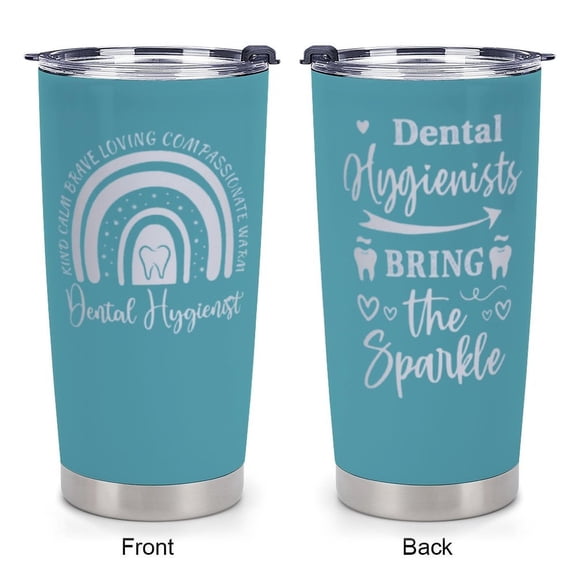 Dental Hygienist Gifts for Women, Dental Hygienist Graduation Gifts, Hygiene Appreciation Gift, Dentist Gift for Coworker 20oz Stainless Steel Tumbler