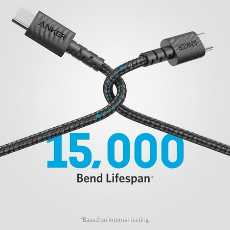Anker - PowerLine Select+ USB-C to USB-C Cable 6-ft - Black