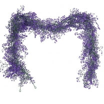 Luoshdecor Artificial Vines Ivy Fall Garland,Fall Hanging Plant Fake Eucalyptus Leaves for Home Garden Autumn Thanksgiving Party Arch Shelf Decor