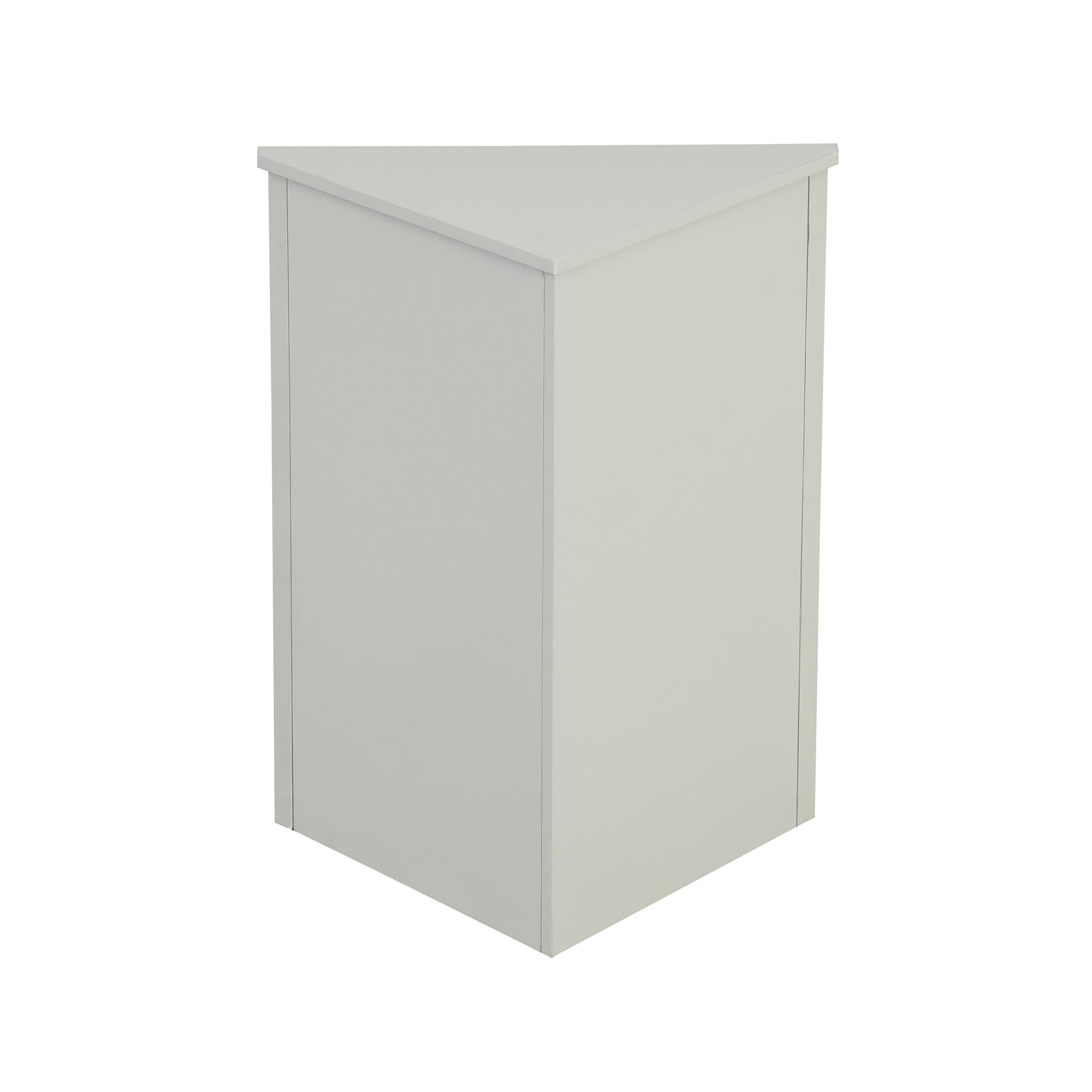 Bellemave Modern Triangle Bathroom Corner Cabinet, Bathroom Storage Cabinet with Adjustable Shelves, Freestanding Floor Cabinet for Bathroom, Living Room, Bedroom, Kitchen (Gray)