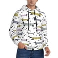 thumbnail image 2 of Sikiie Dachshund Dog Puppy Men's Hoodie, Essentials Hoodie, Sweatshirt, Pullover Hooded Sweatshirt for Men-XX-Large, 2 of 7